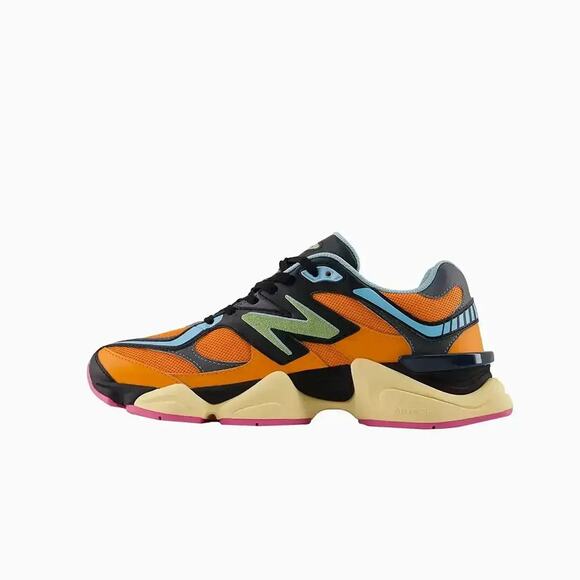 NEW BALANCE MEN\'S 12 ORANGE BLACK LIFESTYLE RUNNING SHOES 9060 NIB
